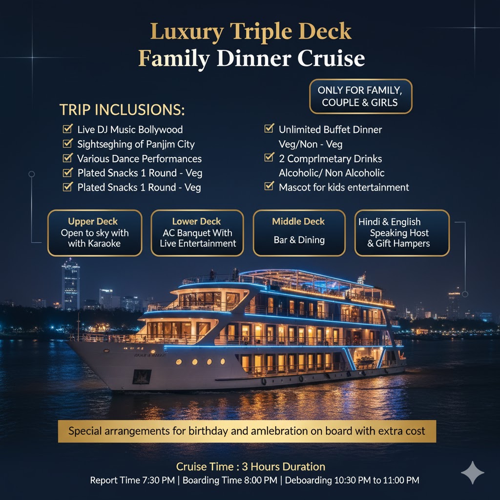 🛳️ Luxury Triple Deck Family Dinner Cruise